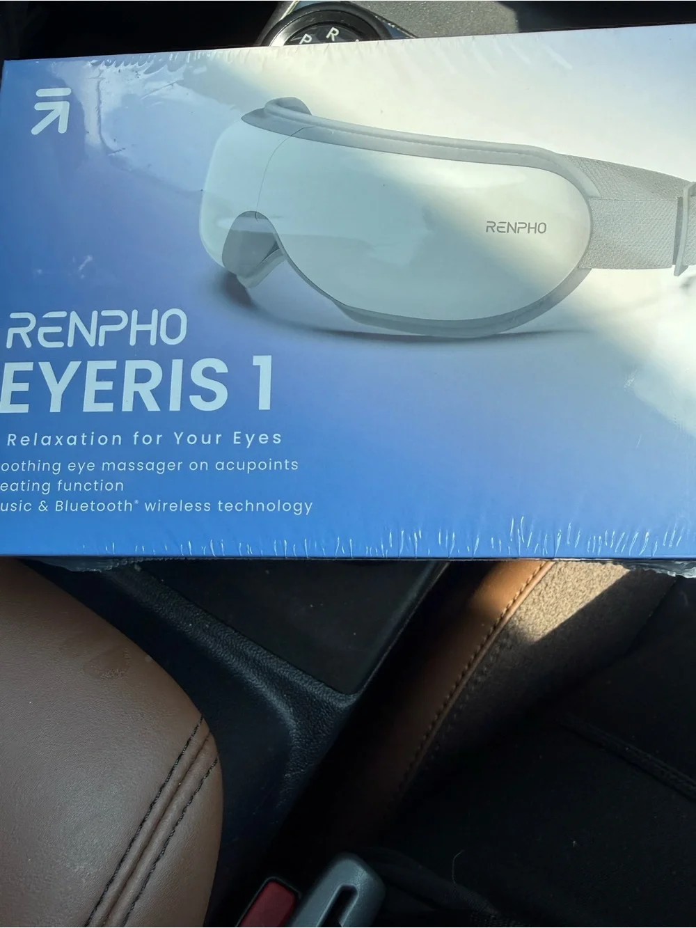 Eyeris 1 White Eye Massager with Heating & Bluetooth
